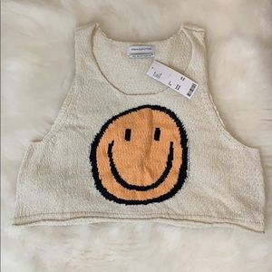 Urban Outfitters Happy Daze Smiley Face Tank